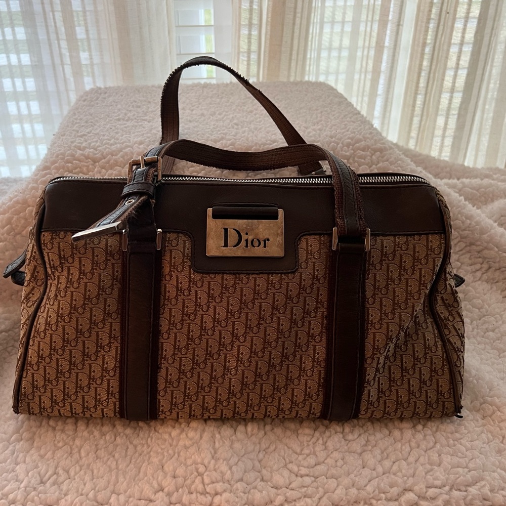 Authentic Dior monogram Boston bag